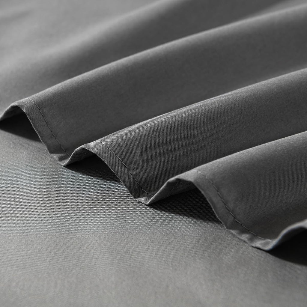 Bed Skirt Twin Size 16 Inch Drop Ruffled Bed Skirt with Split Corners