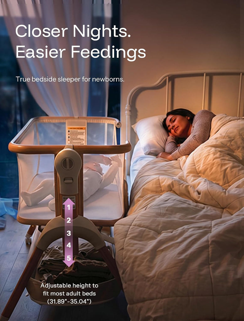 Cuddly Signature Baby Bassinet - BSA & JPMA Certified, Ultra-Breathable and Completely Washable Mattress