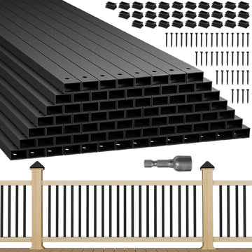100 Pack 32" Deck Balusters, Metal Balusters for Deck Railing