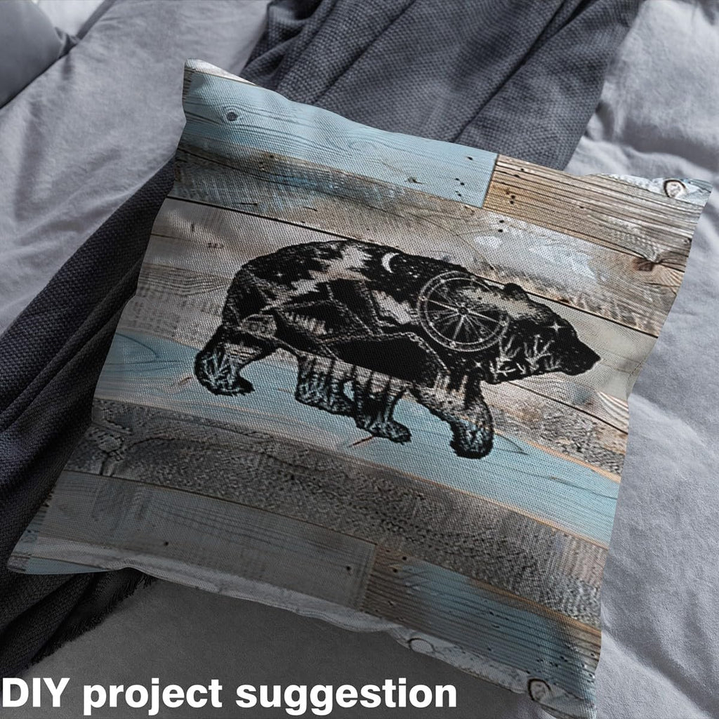 Cute Bear Upholstery Fabric for Chairs Sofa Hunting Bear