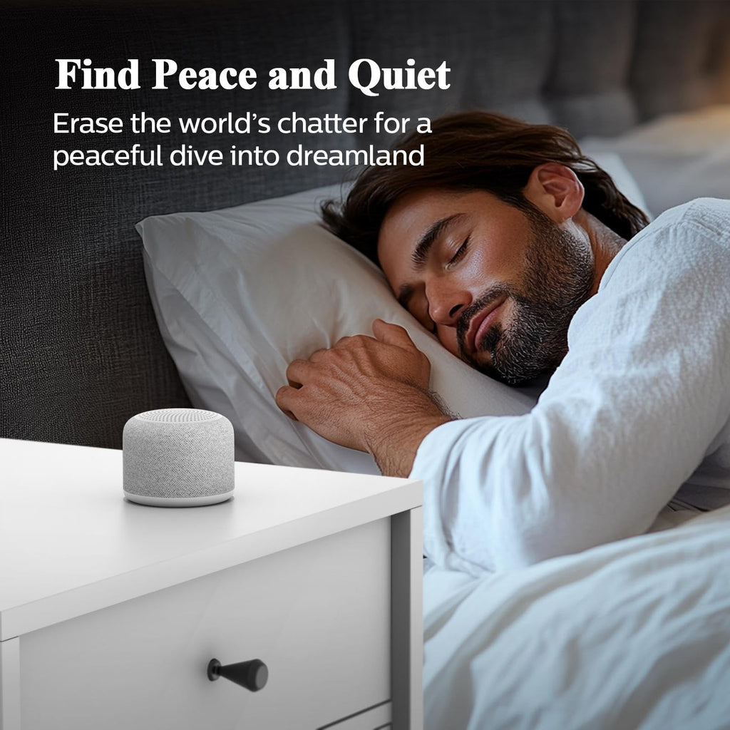 Travel White Noise Sound Machine, Small Bluetooth Speaker for Sleep