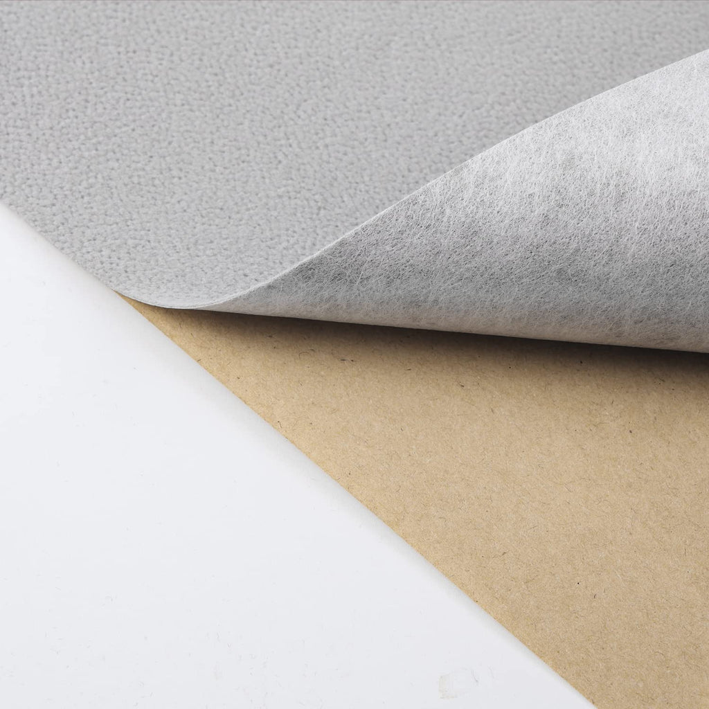 Removable Velvet Flocking Self Adhesive Felt Fabric Liner Gray Velvet Drawer Liner for Jewelry Drawer Craft Felt