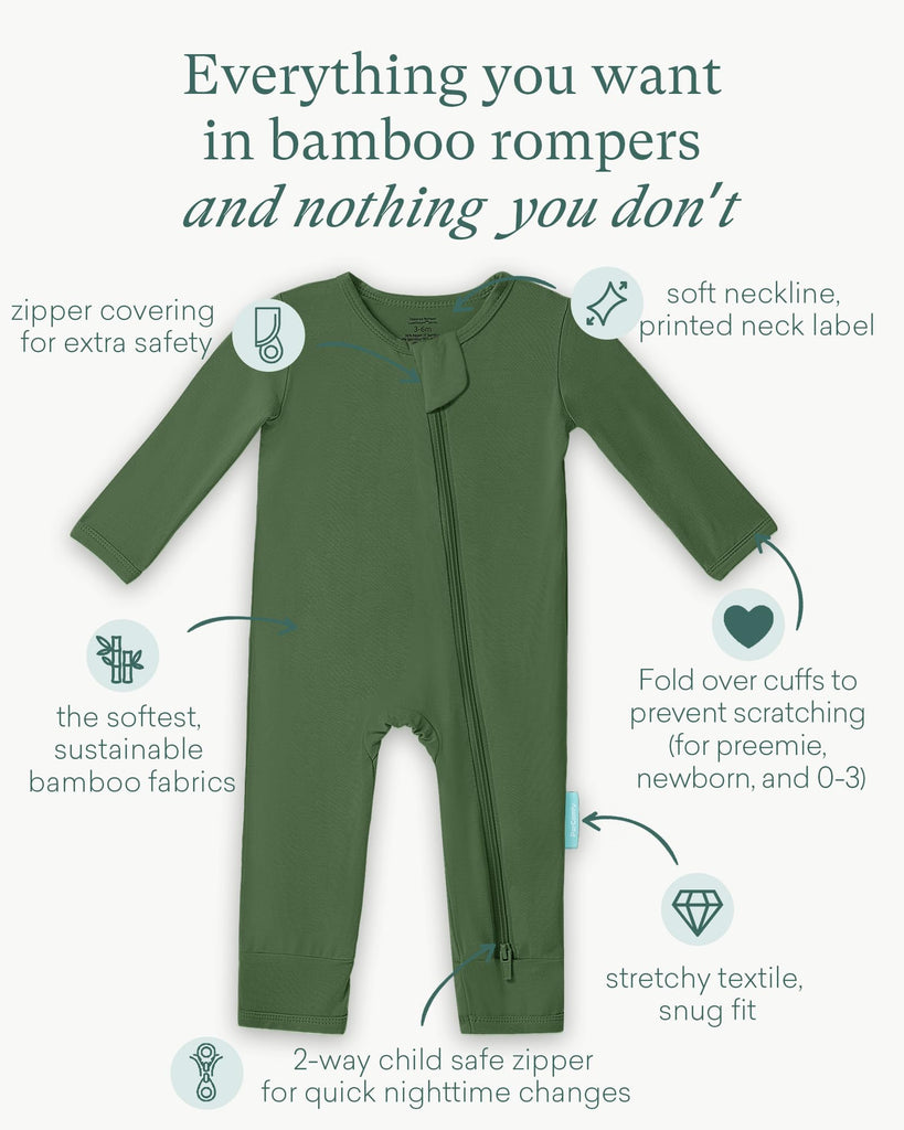 Bamboo Viscose Baby Long Sleeve Romper Pajamas