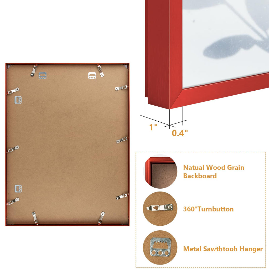 18x24 Aluminum Poster Frame Acrylic Front Red