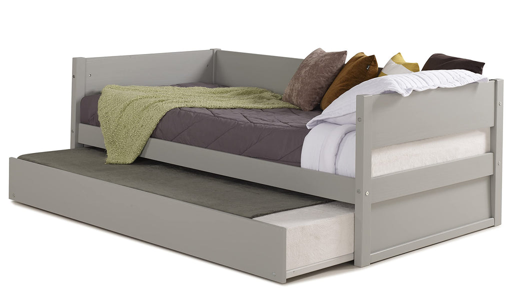 Tribeca Daybed and Trundle Set / Solid Wood / No Box Spring Needed / Mattress Foundation has 14 Wood Slats and 1