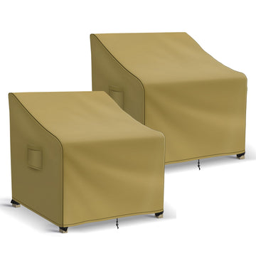 Patio Furniture Covers Waterproof for Chairs, Lawn Outdoor Chair Covers 2 Pack, for Outdoor Furniture Fits up to 30W