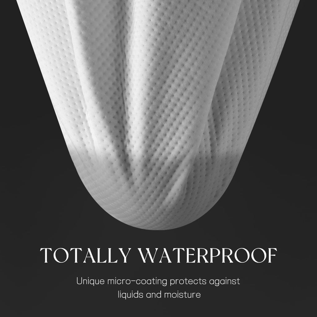 King Mattress Protector Tencel Luxury 100% Waterproof Mattress Cover | Silky Soft & Breathable,Cooling Mattress Pad