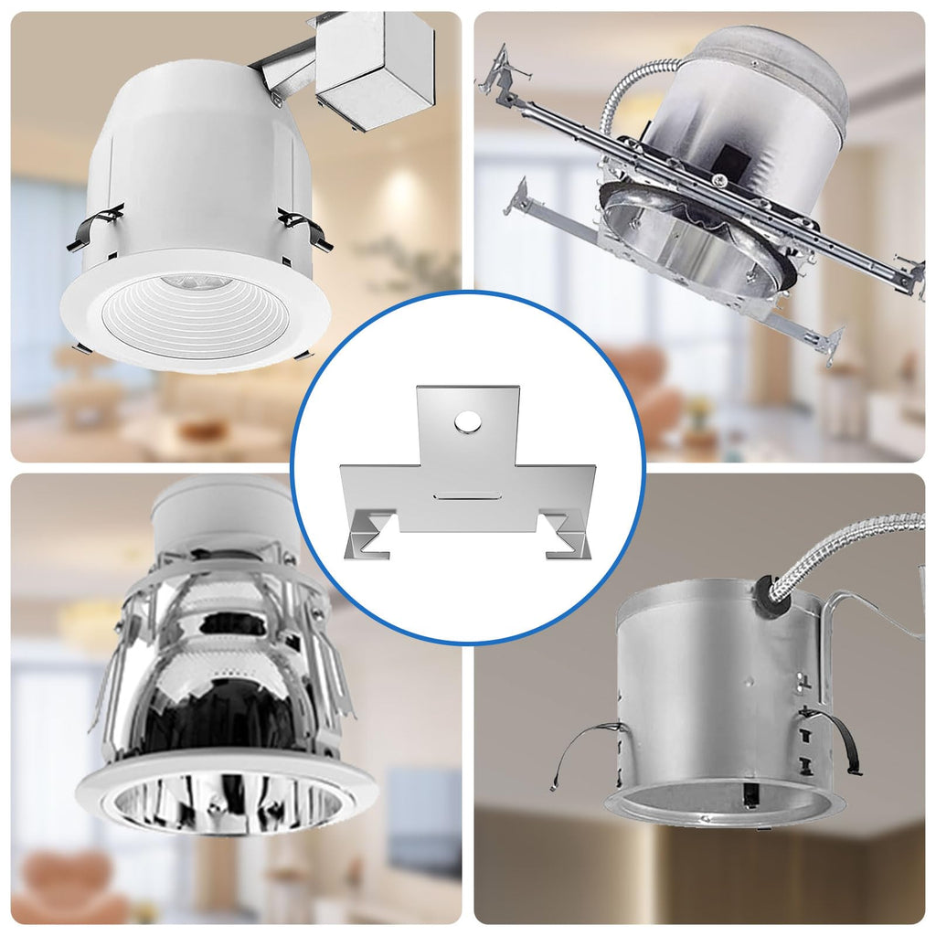96PCS Retrofit Recessed Light Clips Housing C Clips for Downlight,with Self Tapping Screw,Metal Recessed Lighting