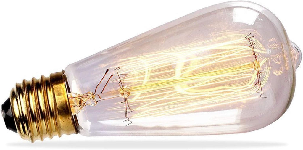 ST64 Vintage Light Bulb 6-Pack Edison Bulbs-ST64 Style 60 Watts-Dimmable, Medium (E26) Standard Base