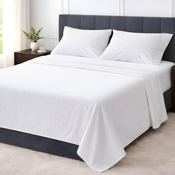 Full 4 Piece Sheet Set, Ultra Soft Microfiber Bed Sheets Full Size, Breathable Cooling Bedding, Deep Pocket Fits 8-16