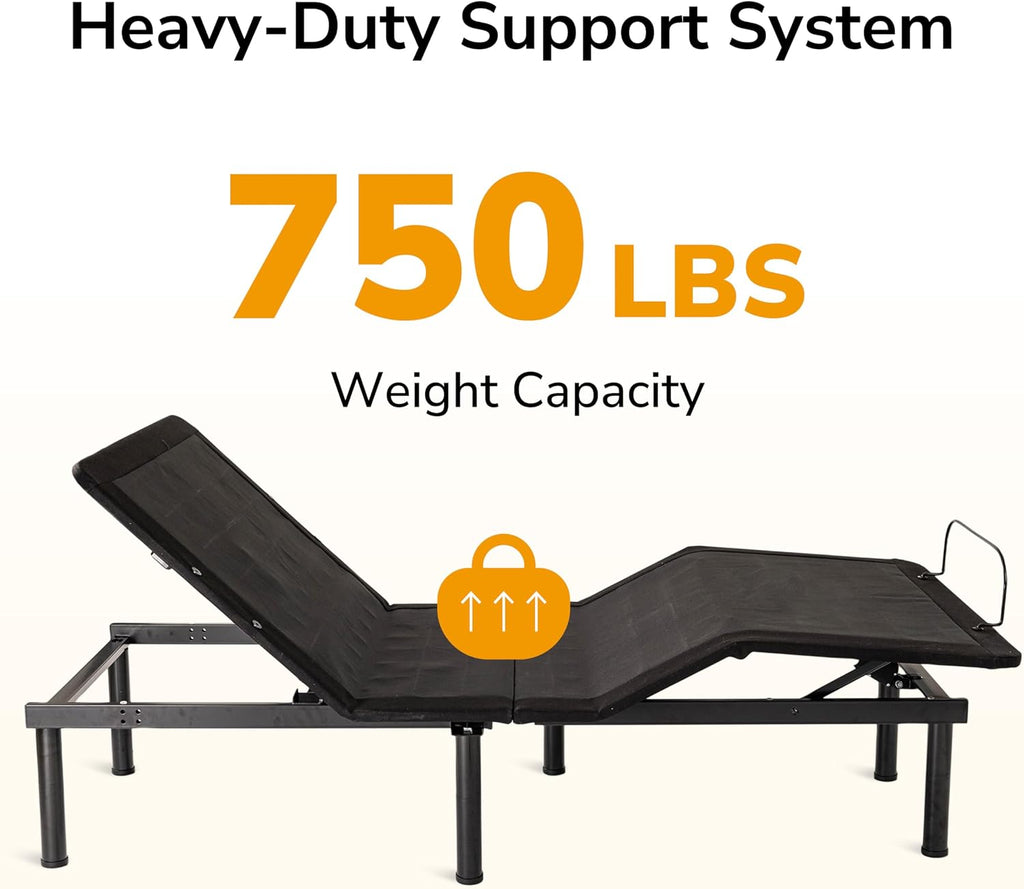 Split King Adjustable Bed Frame with Remote & Massage,Zero Gravity - Set of 2