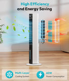 Evaporative Air Cooler - Swamp Cooler with 3L Water Tank, 3 Modes & 3 Speeds, Remote Control, 12H Timer