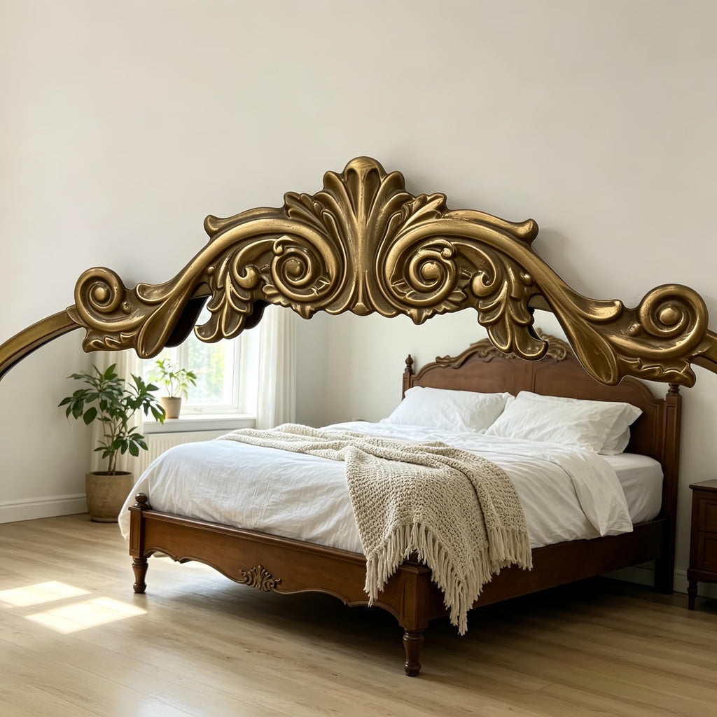 Vintage Arched Wall Mirror, 30"x22" Bronze Antique Bathroom Mirror