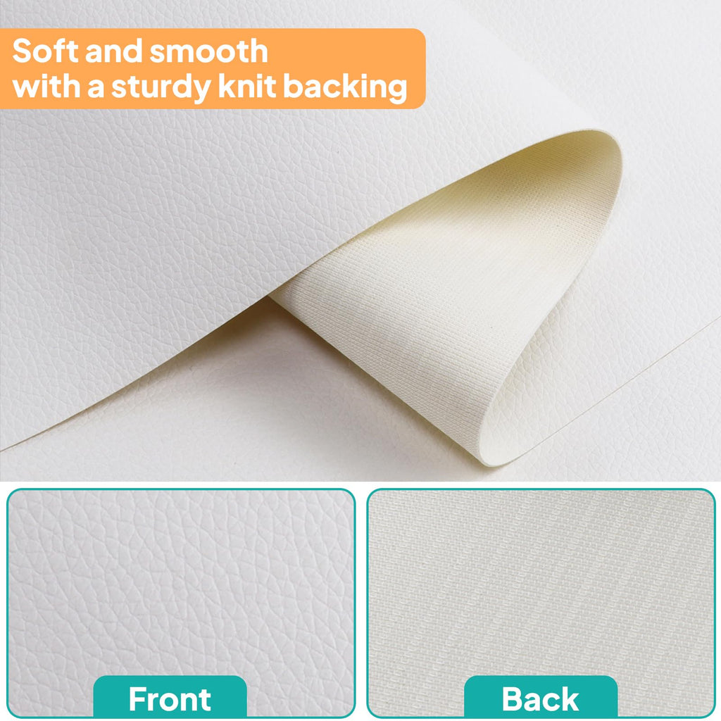 Waterproof Vinyl Marine Fabric, Soft Synthetic Leather Fabric, Upholstery Faux Leather for Sew, Chair, Boat, Auto, Outdoor