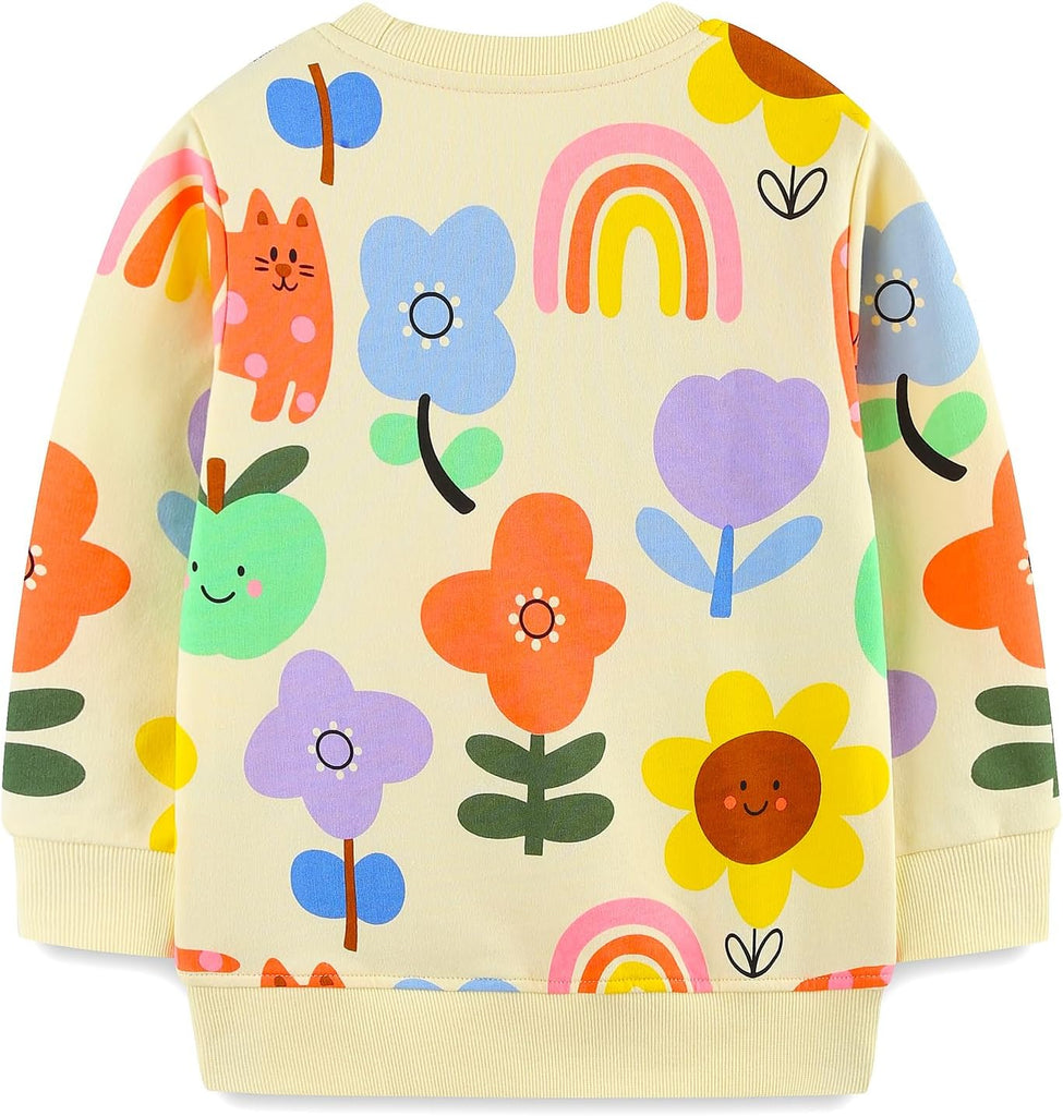 Toddler Girls Sweatshirts Clothes Cotton Long Sleeve Shirt Tops