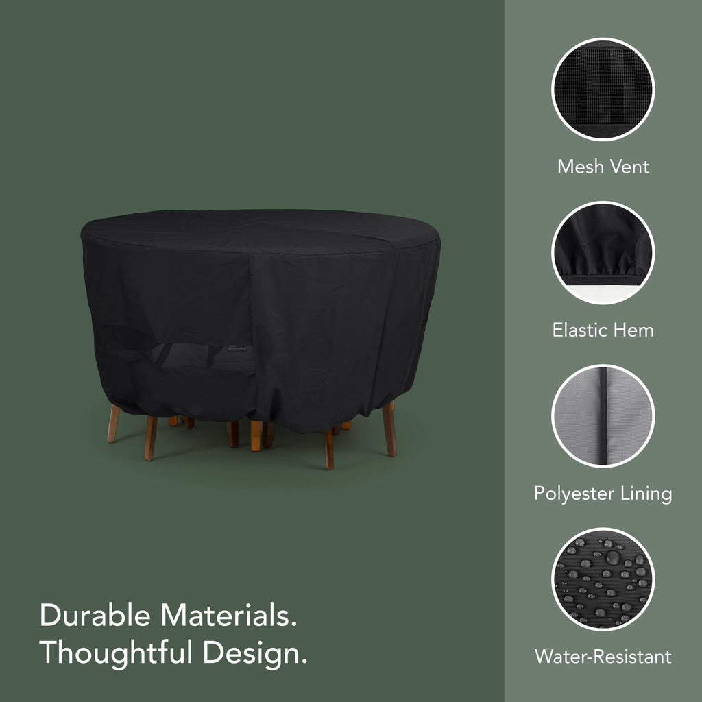 Classic Round Outdoor Patio Table/Chair Set Cover 72"DIA x 30"H