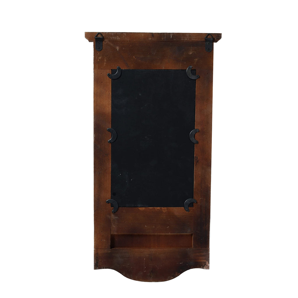 Farmhouse Entry Way Mirrors for Wall with 3 Metal Hooks