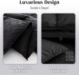 Goose Feather Down Comforter Full, All Season Luxury Hotel Fluffy Duvet Insert