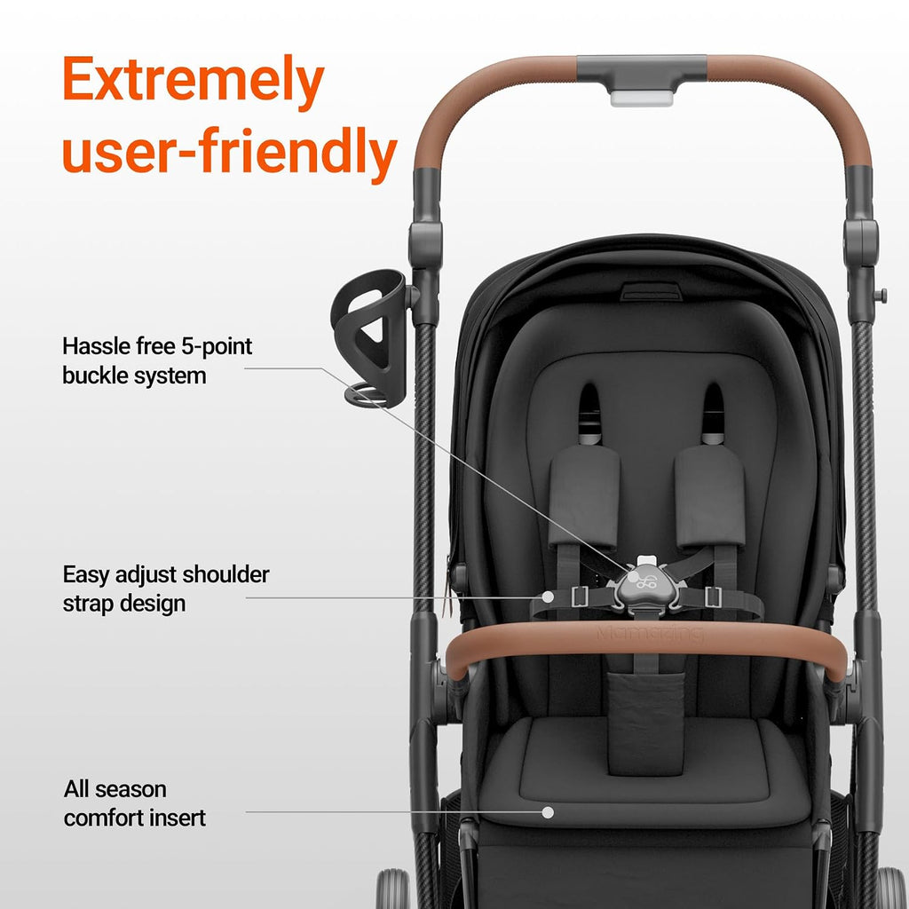 Full-Size Baby Stroller with Bassinet from Newborn to Toddler