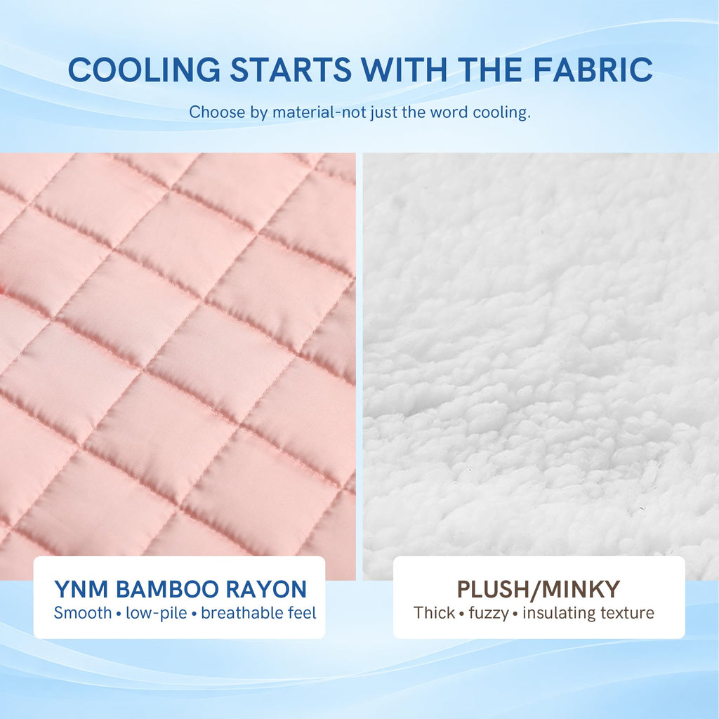 Cooling Weighted Blanket for Adults, 20lbs Heavy Bed Throw for One Person of 190lbs, Perfect for Hot Sleepers or Warm