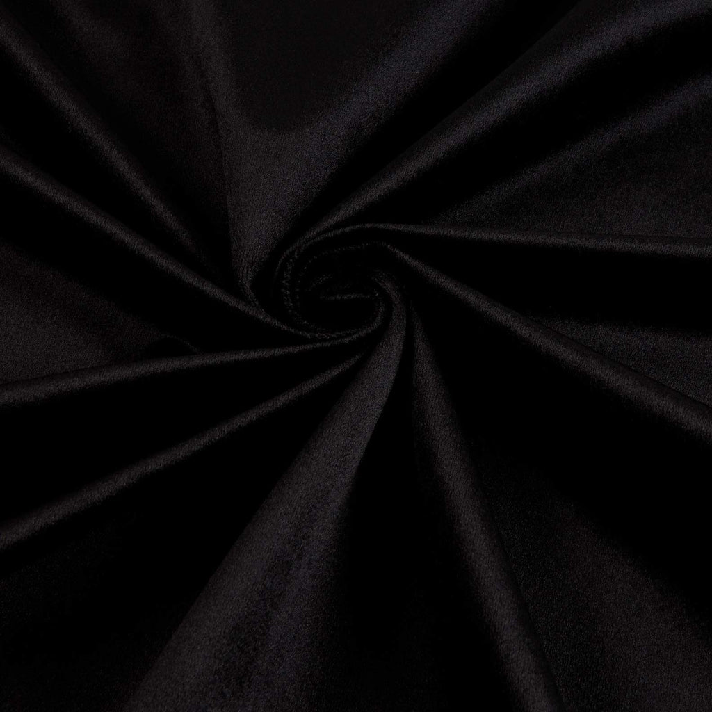 Royal Velvet Black, Fabric by the Yard