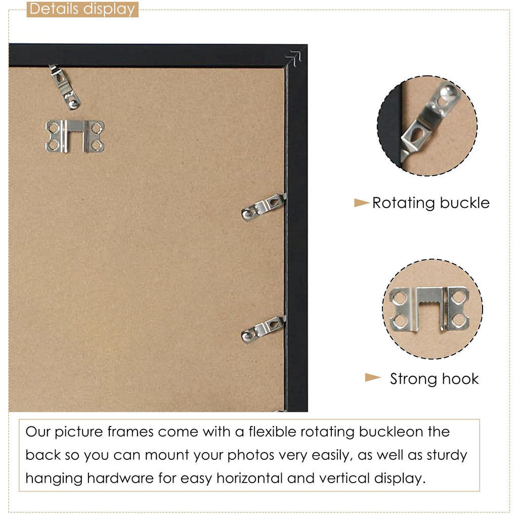 22x32 Collage Frame For 24 4x6 Photos Black