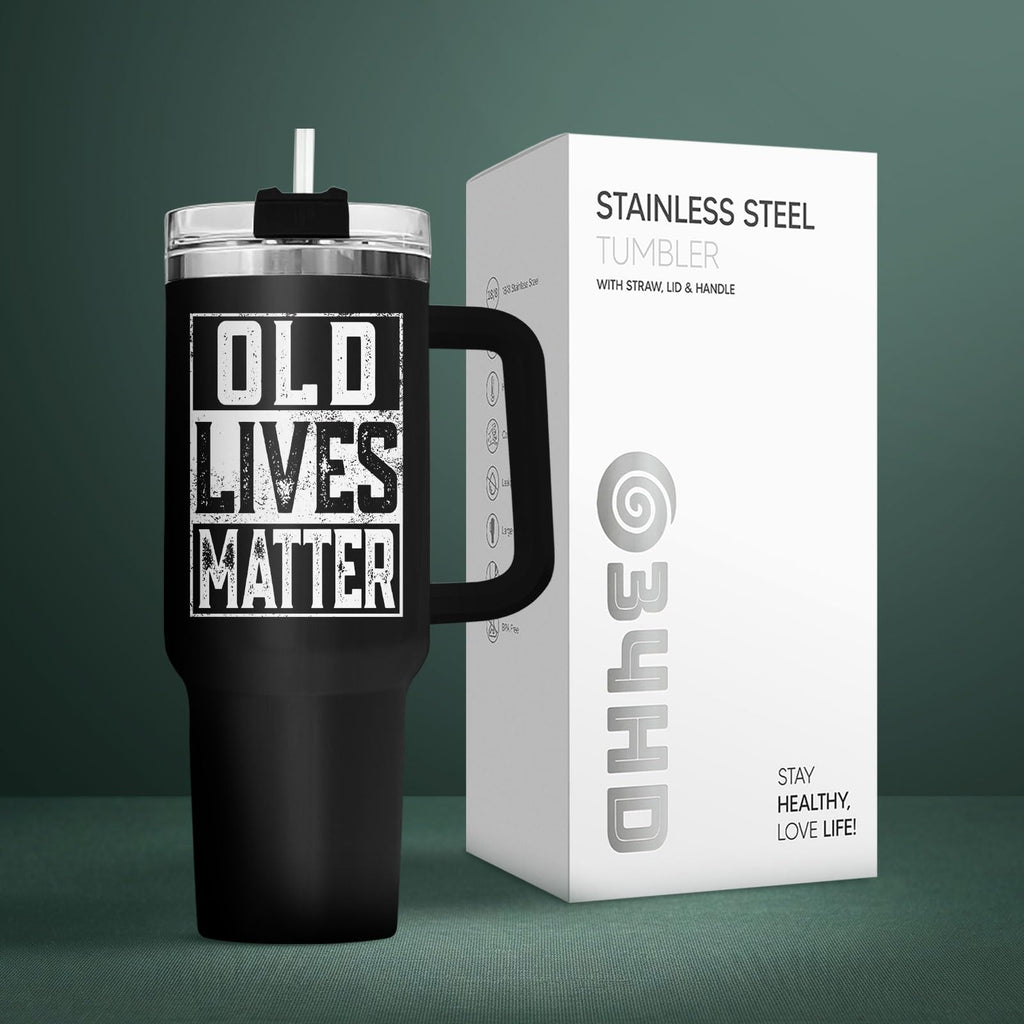 Dad I'm Not Old 40 oz Tumbler with Handle, Funny Dad Gift