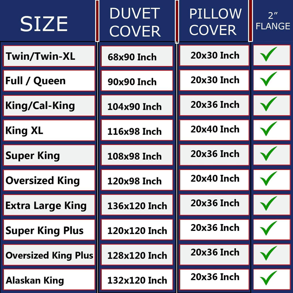 Luxury Printed Duvet Cover Set Oversized Queen 98x98 Size Certified Egyptian Cotton Luxury Soft & Breathable with