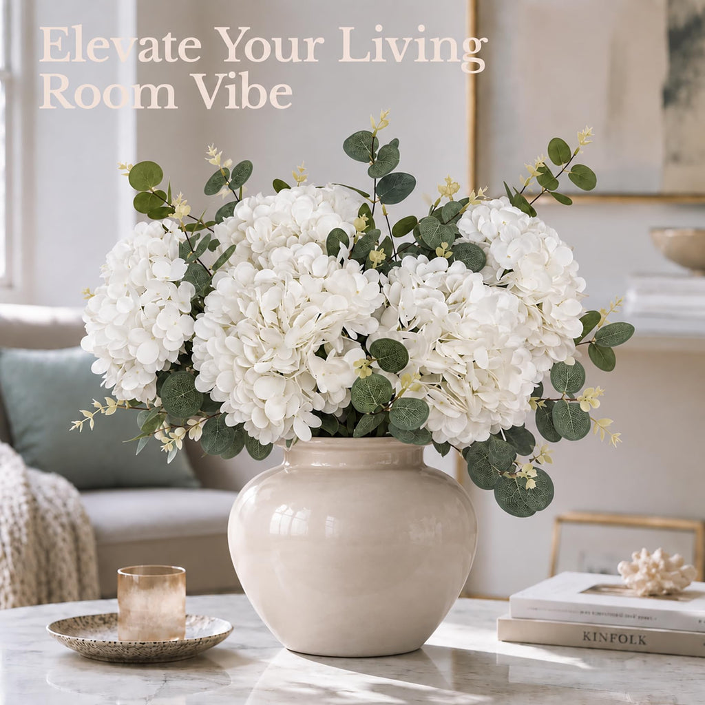196-Petal Artificial & 9-Branch Eucalyptus Arrangement