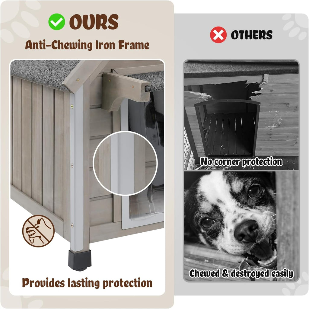 Wooden Outdoor Dog House for Small Dogs