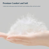 Queen Comforter, White Goose Down Bed Comforter Queen,All Season Ultra Soft 100% Cotton Luxury Hotel
