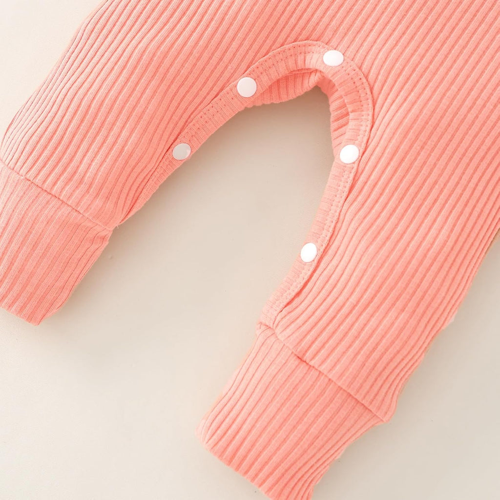 Newborn Baby Girl Fall Winter Outfits Clothes Knit Romper Coming Home Outfit for Baby Girl