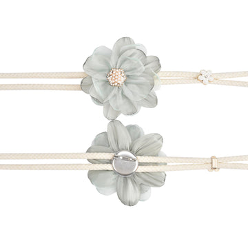 Lotus Flower Curtain Tiebacks Holdbacks, Green