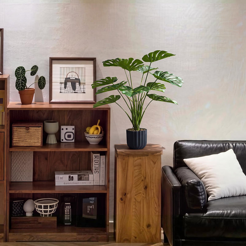 Fake Plants, Artificial Monstera Plant in Pot