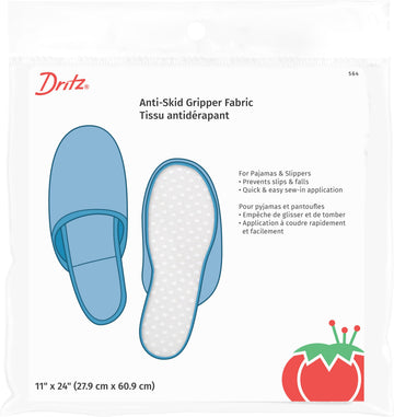 Anti-Skid Gripper Fabric 11"X24", White