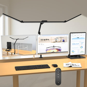 3000 Lumen Ultra Bright Architect Desk Lamp with Clamp, 36W Tall Overhead Led Desk Light, 47Inch Long Dimmable