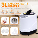 Portable Sauna for Home, Upgraded Personal Steam Sauna Box with 3L 1300W Steamer, Folding Chair
