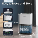 Max 80 Pint/D(Standard 62Pint/D) Energy Star Home Dehumidifier for Spaces up to 5,000 Sq. Ft, Ideal for Basement