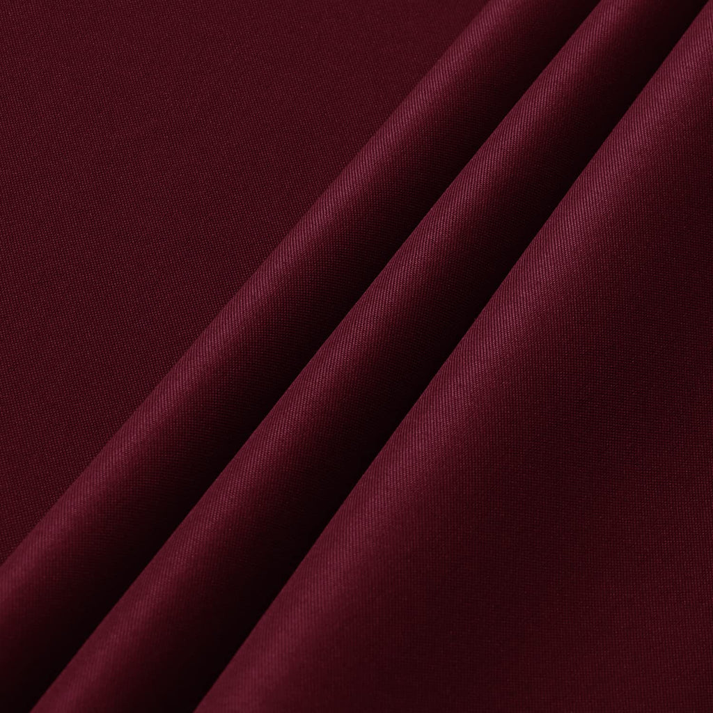 2 Pack Burgundy Tablecloths 60x102 Inch for 6 Feet Rectangle Tables