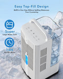 4-in-1 Portable Air Conditioners: 1700ml Tank Mini Air Conditioner with 120° Oscillating 16.5ft Remote