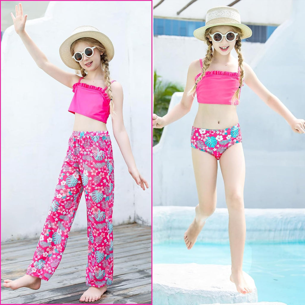 Girls Bikini Swimsuits for Teens 3 Pieces Tankini Bathing Suit