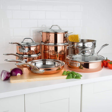 Tri-Ply Copper Cookware Set