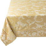 Harmony Scroll Woven Damask Fabric Tablecloth, Everyday, Parties, Special Occasions, Weddings and Ho