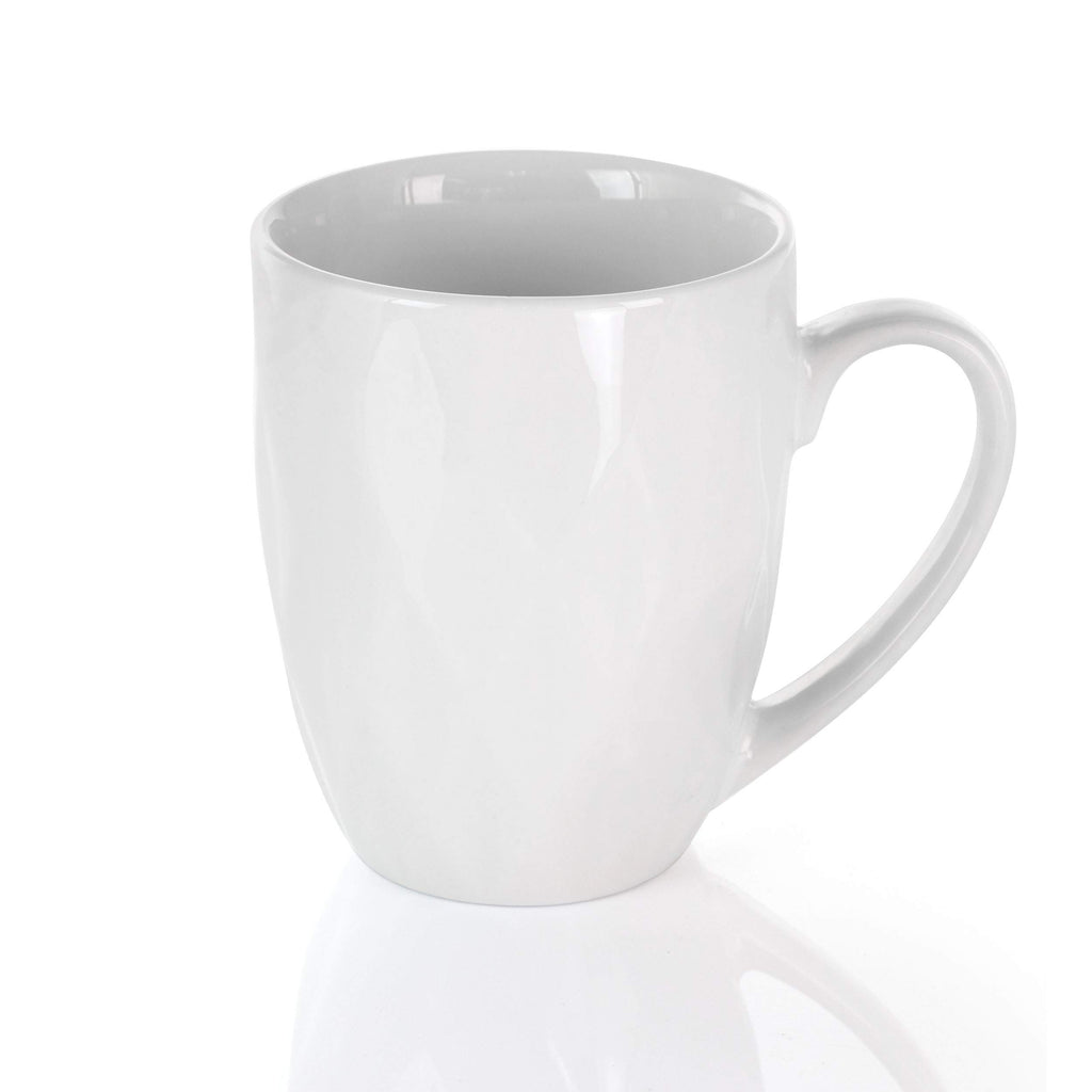 White Porcelain Dish Dinnerware Set, 18 Piece ( Glossy)