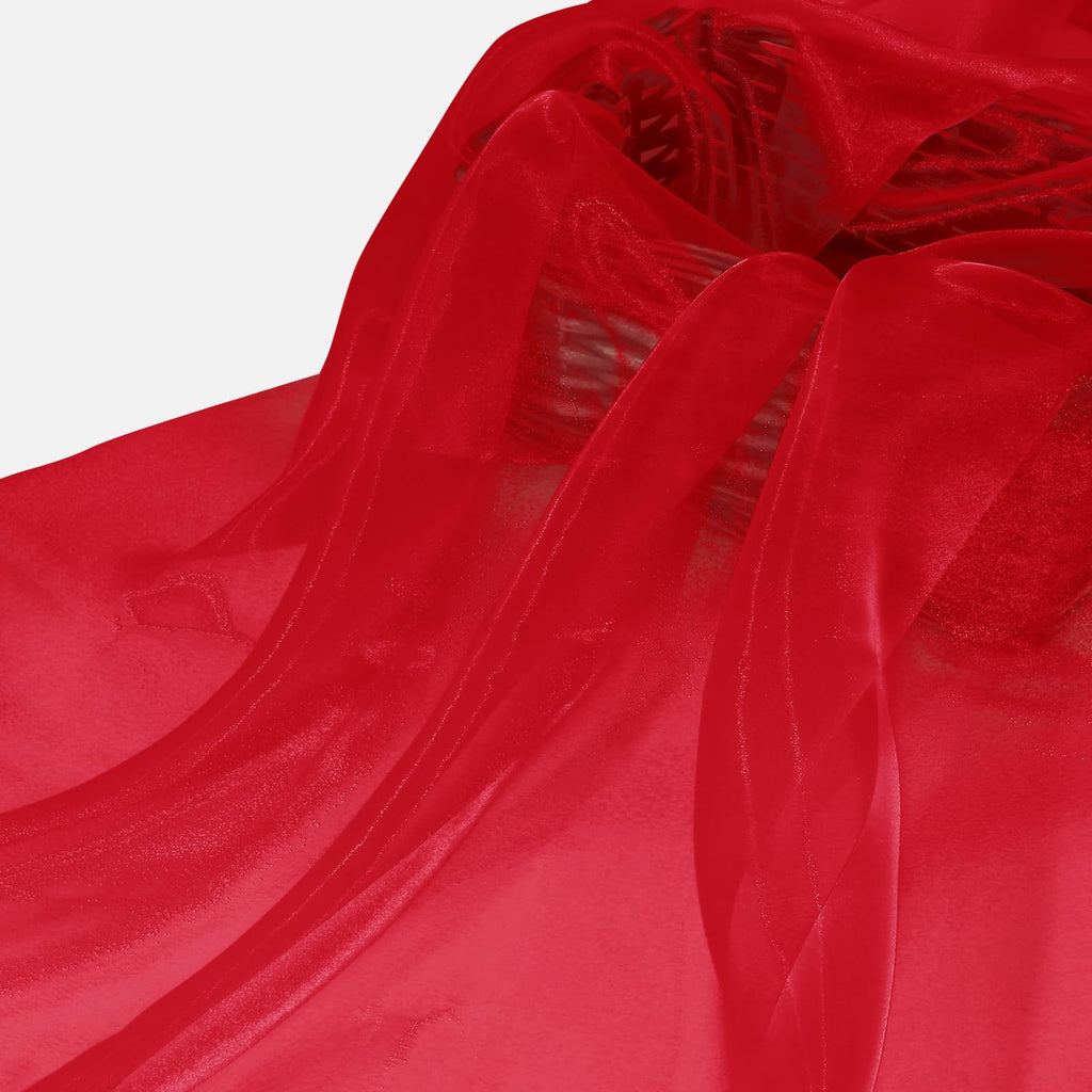 Red Organza Fabric by The Yard, 60 Wide (10 Yard)
