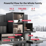 Tankless Water Heater Propane, 199, 000 BTU, Indoor Installation, Max 10.3 GPM, WiFi&APP Control