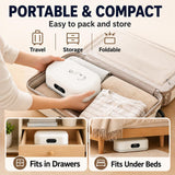 Portable Clothes Dryer, 700W Fast Drying with Wrinkle-Reducing Gentle Heat, No Assembly Required, Quiet Compact Dryer