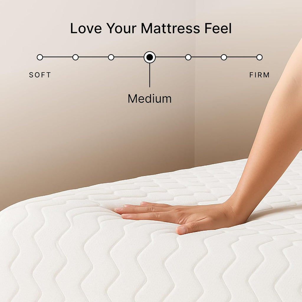 Memory Foam Mattress in a Box, California King | Stretch knit cover, High-density foam, Medium Firm comfort, Low
