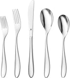 Silverware Set for 8 | 18/10 Stainless Steel Flatware Set | Mirror Finish, Heavy-Duty, Dishwasher Safe