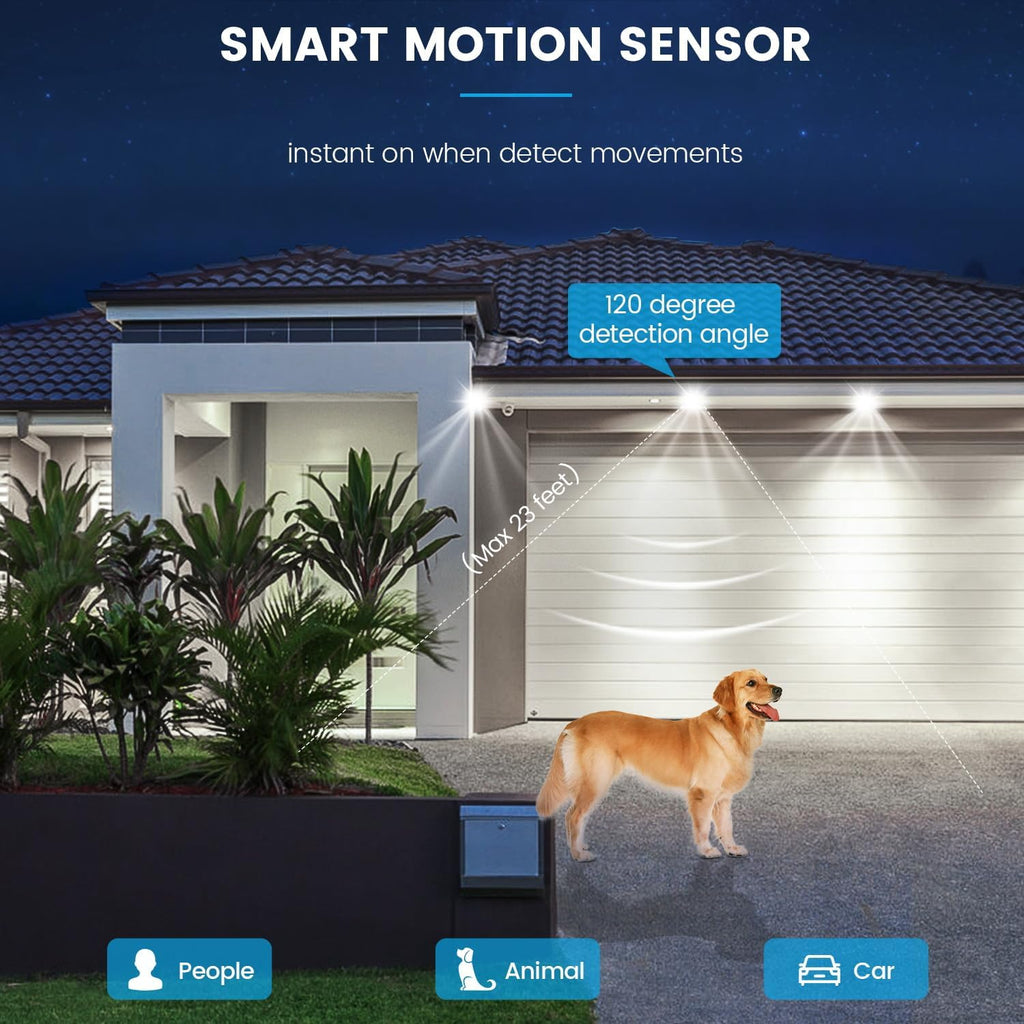 Motion Sensor Light Bulbs,Dusk to Dawn,100W Equivalent,Daylight,Plug & Play